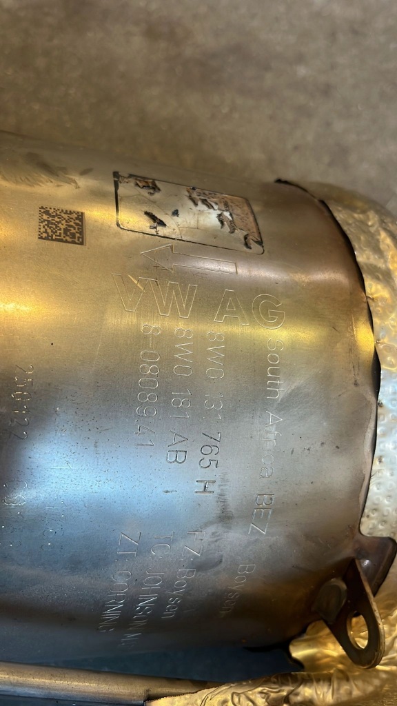 фото №1, Audi a5 q7 q8 8w0131765h катализатор фильтр dpf