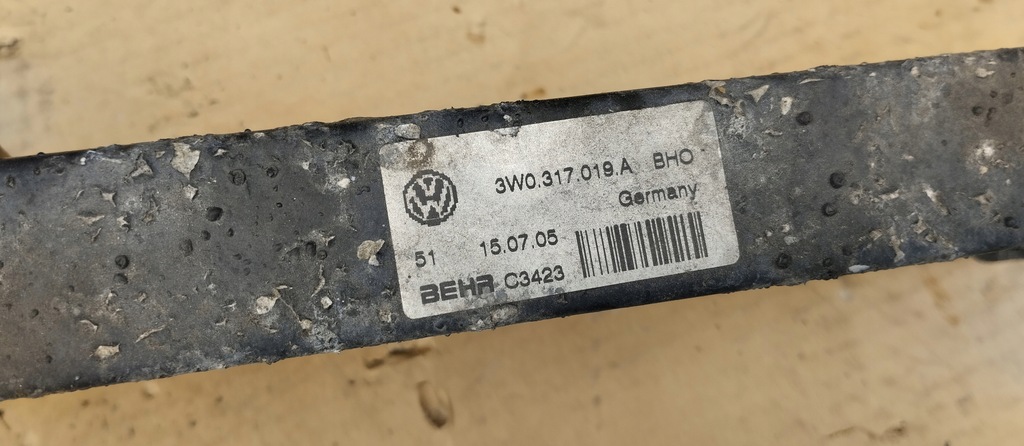 фото №5, Радиатор масла bentley continental gt 6.0 w12 3w0317019a