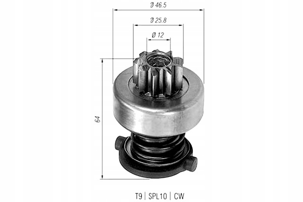 Шестерня, стартер magneti marelli 940113020122 Цена