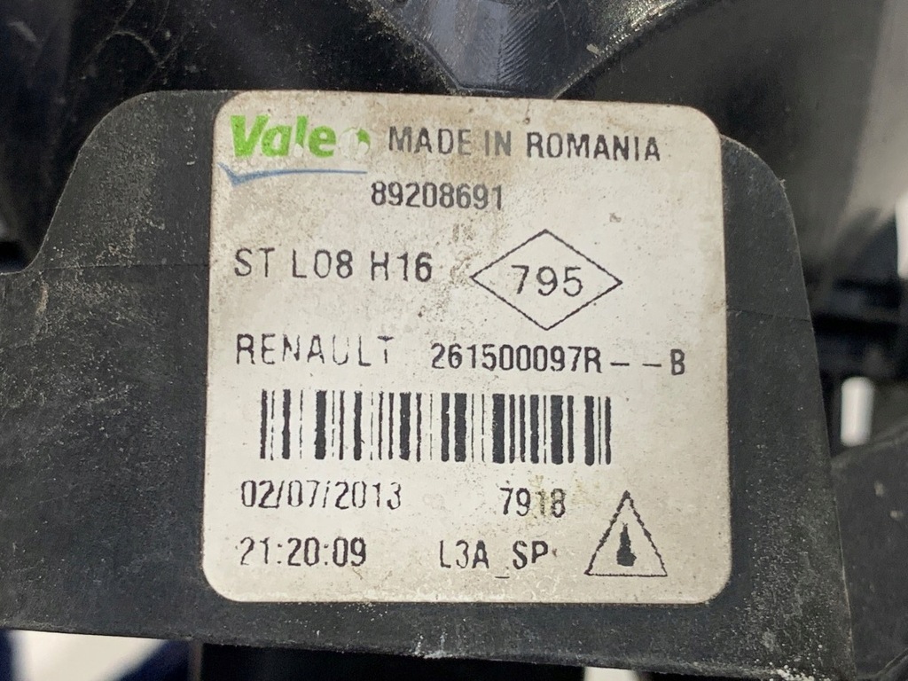 фото №4, Протитуманна фара правий перед renault megane iii 261500097r хетчбек лампа