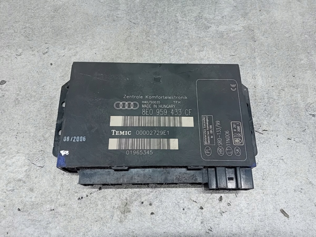 фото №1, Модуль комфорту audi a4 b7 8e0959433cf 2.0 tdi
