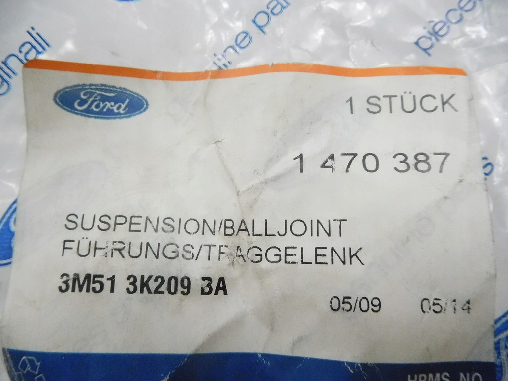 фото №12, Шарова опора важеля передній ford focus mk2 оригінальний номер 1470387