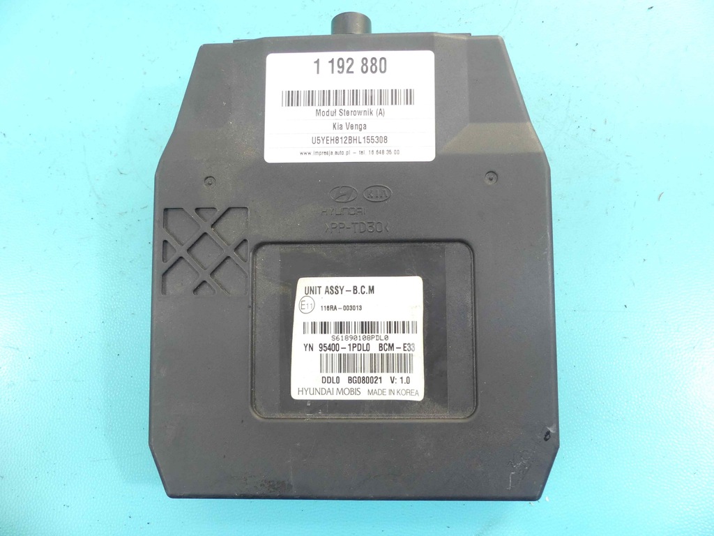 фото №1, Блок управления модуль bcm kia venga lift 95400-1pdl0
