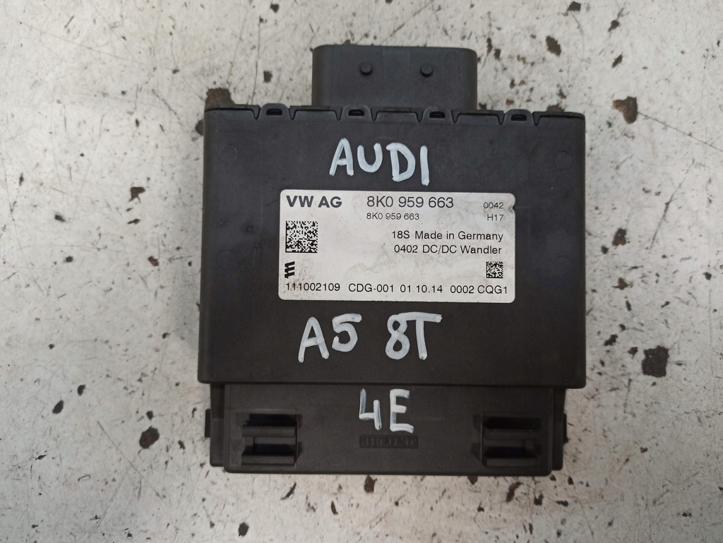 фото №10, Audi a5 8t модуль стабілізатор напруги 8k0959663