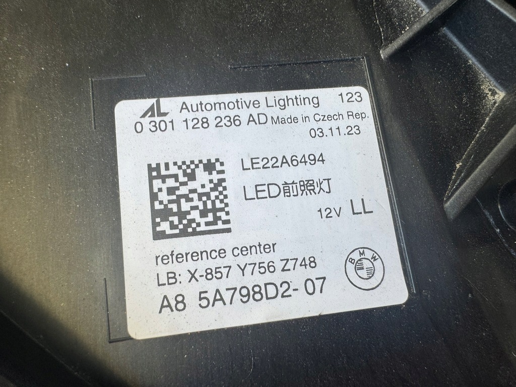 фото №11, Bmw 5 g60 g61 full led 5a798d2 лампа правая передняя org eu