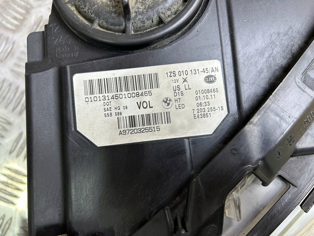 фото №10, Комплектна лампа передня ліва usa ксенон ahl bmw 5 f10 f11 2012 7203255