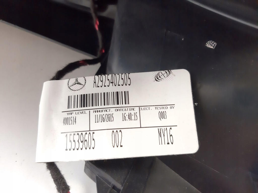 фото №7, Mercedes-benz gle w166 - c292 element обивка багажника a2926900554