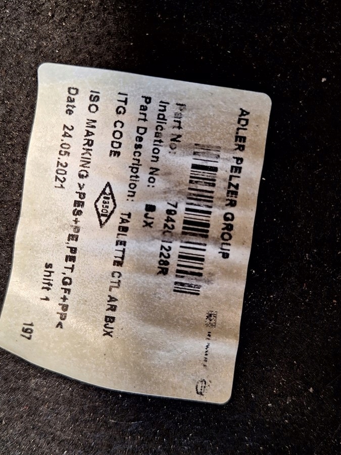 фото №5, Полиця багажника renault arkana 2019- orginal