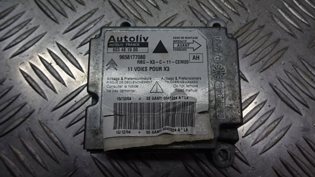 фото №1, Модуль подушка безопасности citroen c5 9658177080