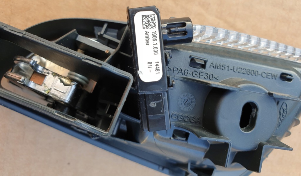 фото №6, Ручка внутренняя дверь правая перед подсвеченная ford grand cmax 14r. оригинальный номер eu