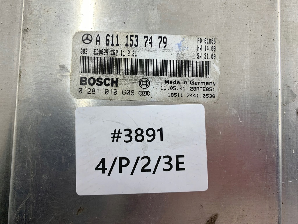 фото №12, Mercedes w203 2.2 cdi блок керування двигуна a6111537479