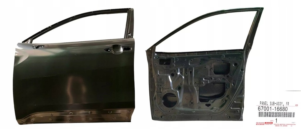 фото №1, Toyota corolla cross дверь перед правое оригинальный номер 6700116680