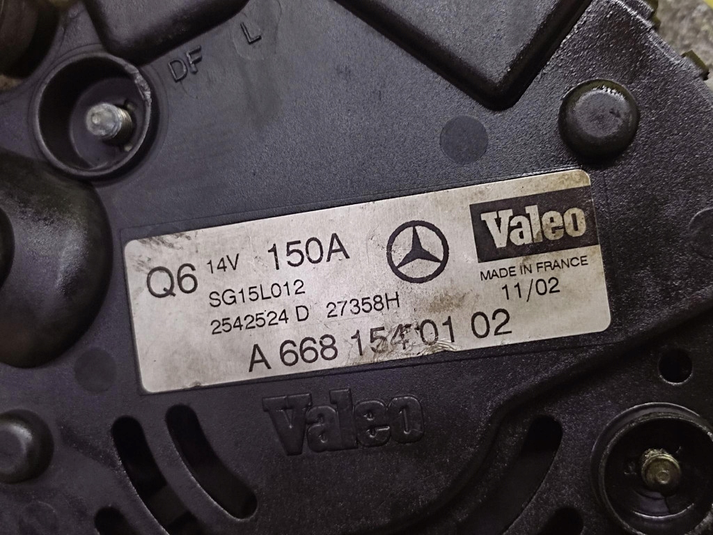 Mercedes a-klasa w168 генератор a6681540102 в Україні