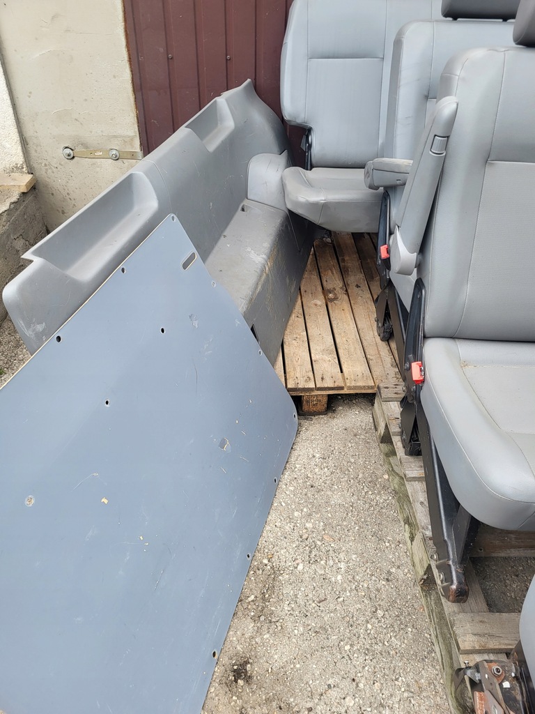 фото №9, Vw transporter multivan t5 сиденья сиденье заднее сиденье 9 человек комплект 4 ряды кожа