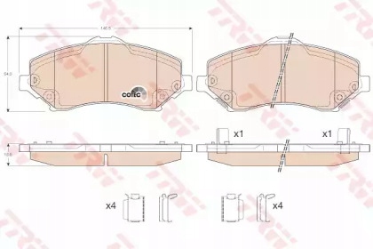 фото №2, Тормозные колодки тормозной. fiat freemont 11- перед