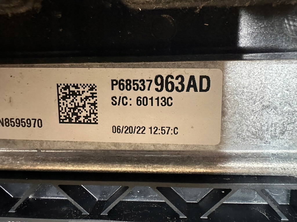 фото №6, Бортовой компьютер двигателя ecu jeep grand cherokee wl l 3.6 2021- usa 68504850aj