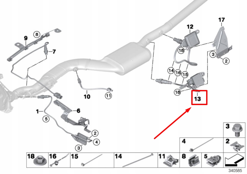 фото №9, Bmw 2 cabrio f23 дизель твердочастицный датчик 8582024 13628582024