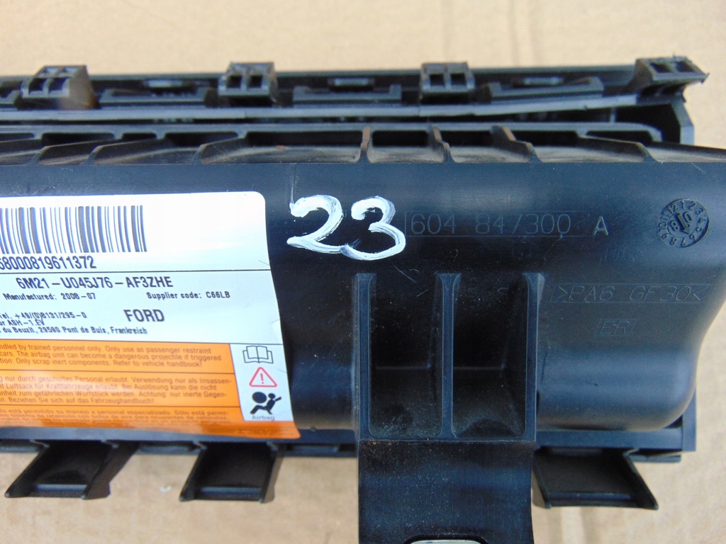 фото №5, Подушка колінна подушка безпеки ford s-max mk1 06-15