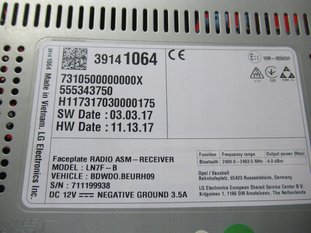 фото №3, Opel zafira c lift 2017 r. радіо plus kod 555343750 39141064