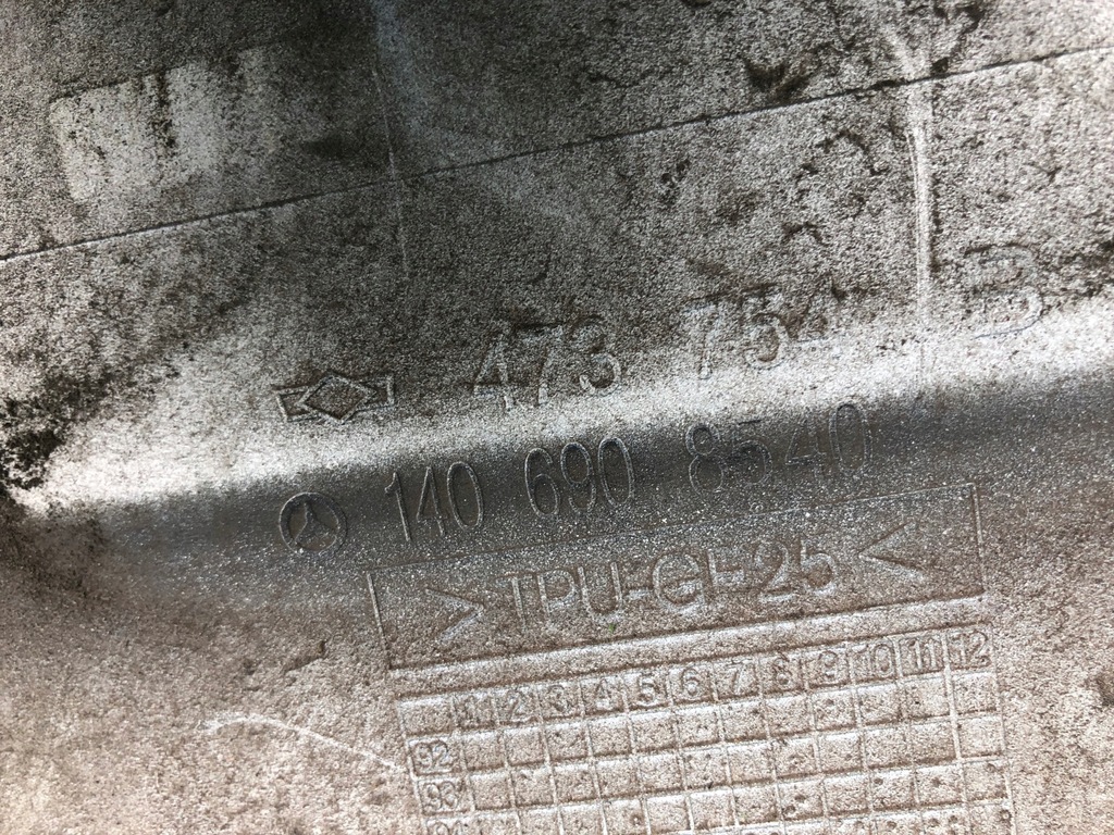 фото №5, Mercedes cl c140 w140 молдинг крыла левый задняя