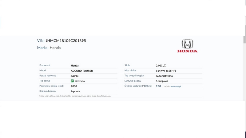 Купить Honda accord универсал 04 b92p бампер задний задний