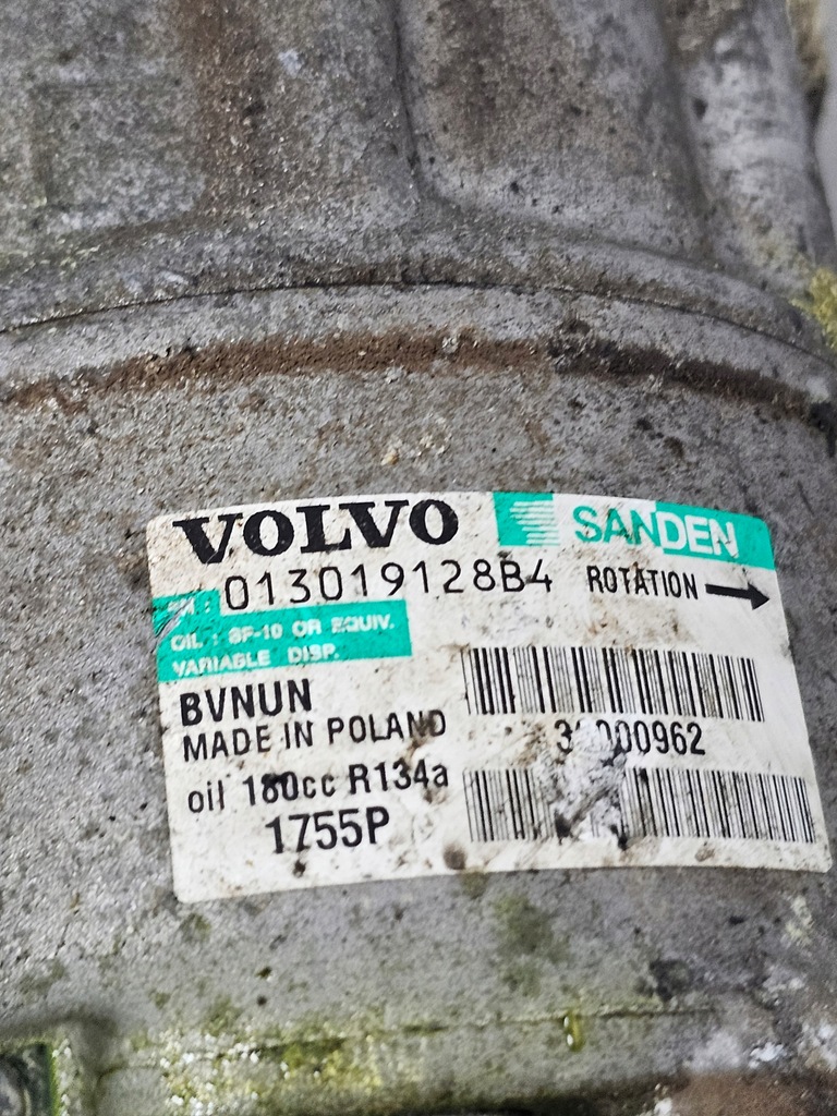 фото №5, Volvo c30 1.6 компрессор насос кондиционера 36000962