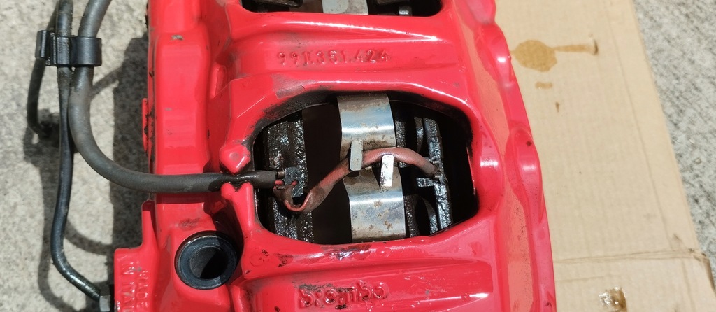 фото №9, Суппорт тормозной правый перед porsche 911 991 991351424