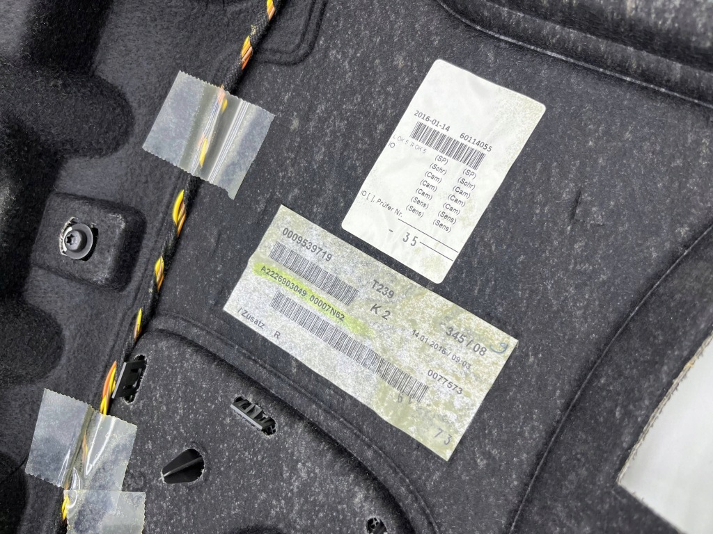 фото №11, Mercedes w222 полиця шторка багажника електрична комплект a2226903049