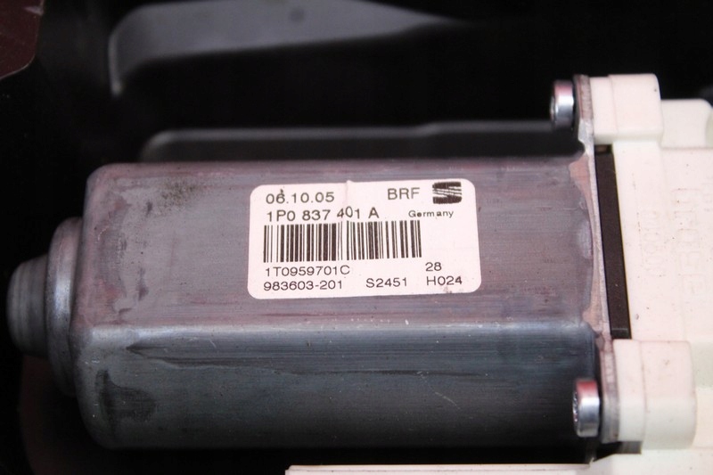 фото №8, Подъемник стекло левый перед eu 1p0867435 seat leon 2 ii 05-09