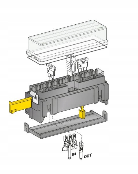 фото №9, Коробка разъём корпус предохранителей uni 16 pól