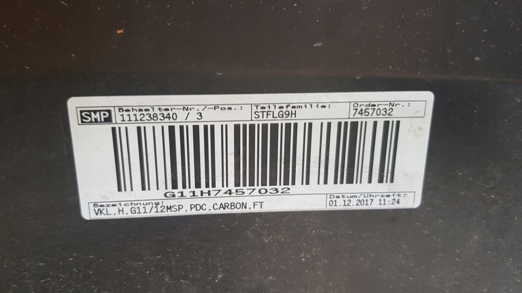 фото №12, Bmw g11 g12 7 бампер задняя m набор