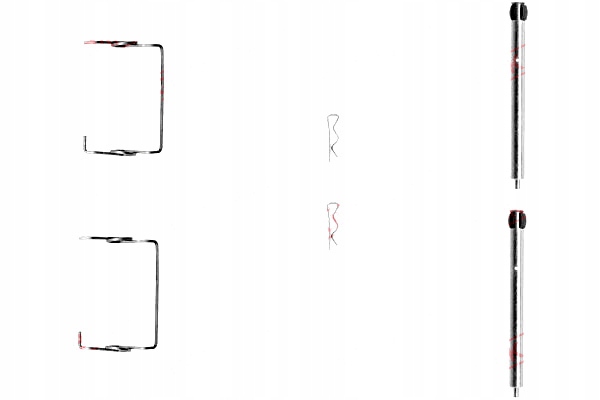 фото №2, Набор монтажный тормозных колодок задняя renault 21 espace iii laguna i safrane i