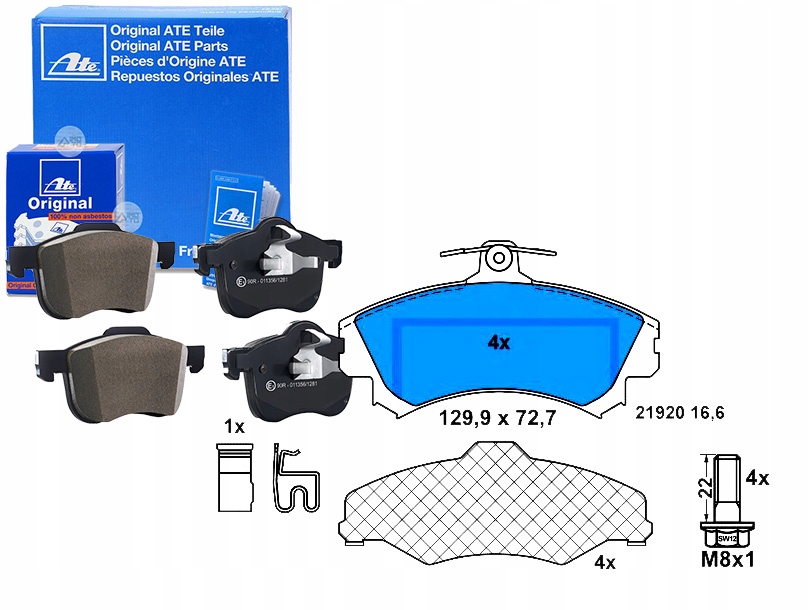 фото №1, Гальмівні колодки гальмівні mitsubishi перед colt 1,1-1,5 04-