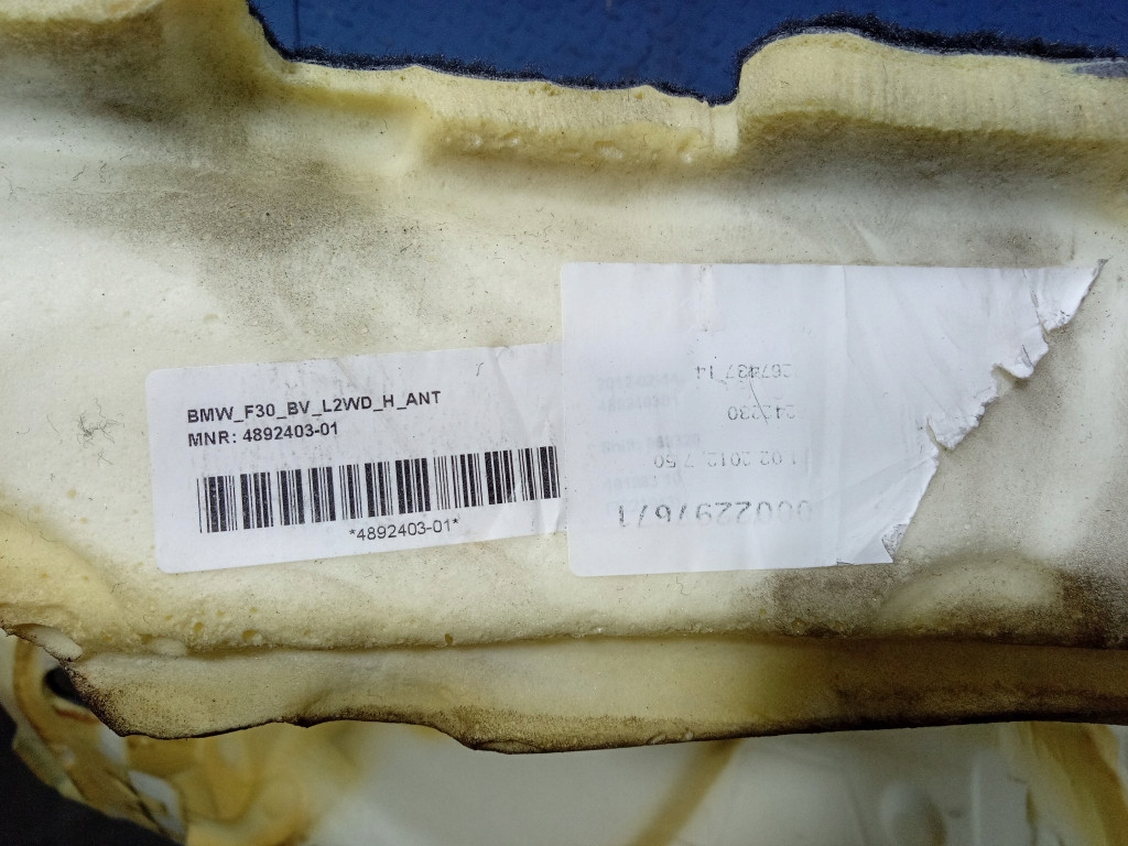 фото №8, Bmw 3 f30 f31 обшивка коврик пол перед eu 4892403