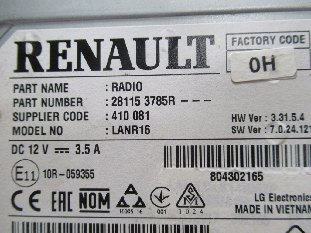 фото №4, Радіо навігація renault talisman 281153785r