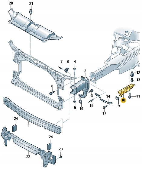 фото №12, Направляющая направляющая бампера audi a6 c7 4g0807283 aso