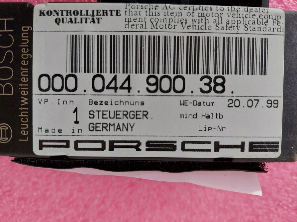 фото №6, Porsche 911 996 boxster 986 модуль лампа новый оригинальный номер