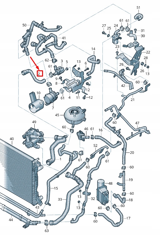 фото №1, Audi q5 fy охолоджуюча рідина шланг with quick release з'єднувач 80a122073e original