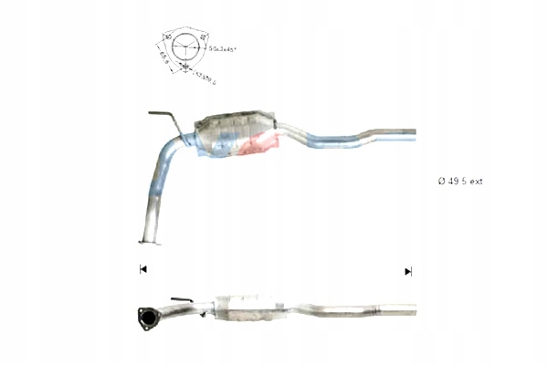 фото №1, Oyodo катализатор vw