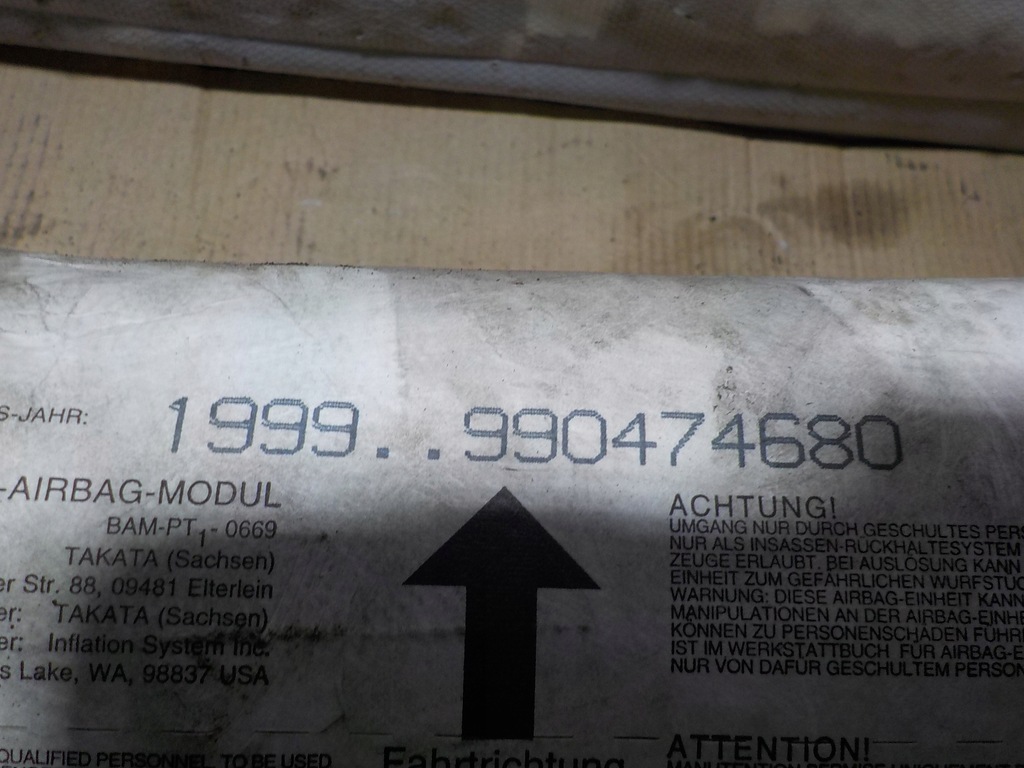 фото №5, Bmw e46 320d 2001r подушка пассажира 990474680