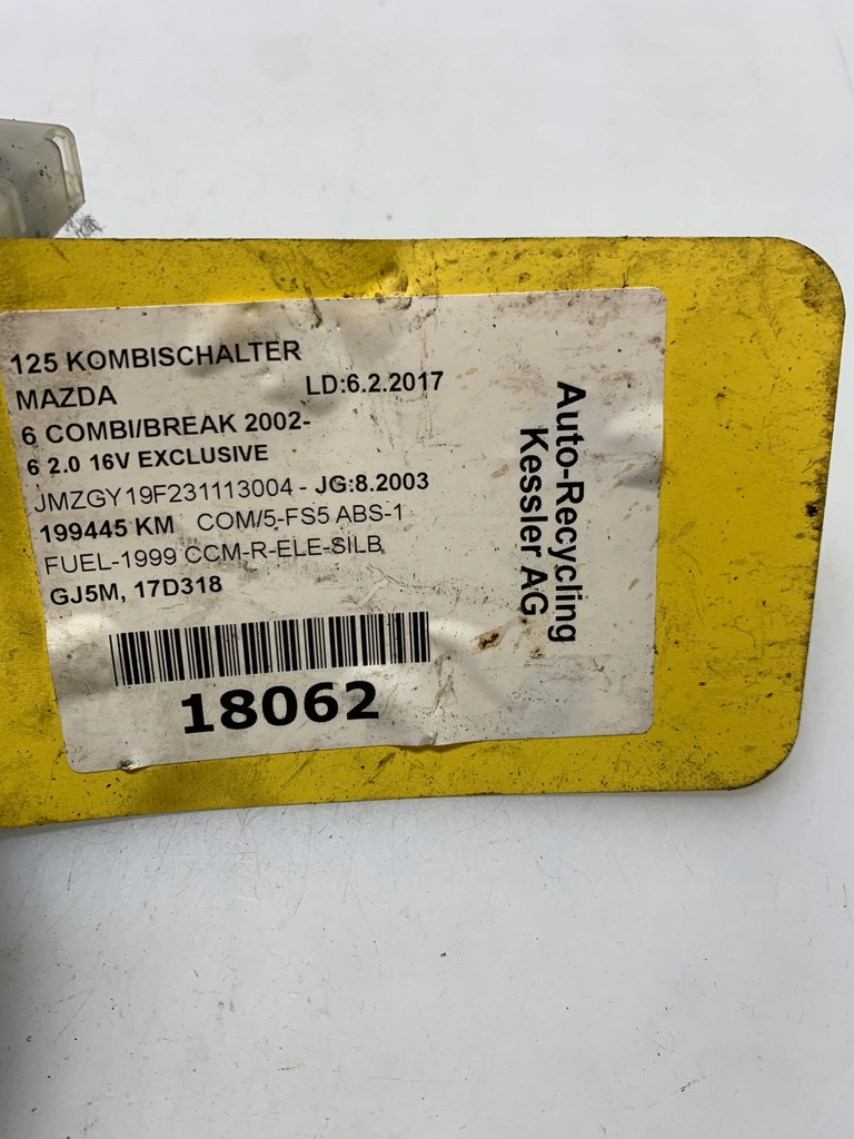 фото №4, Важіль 17d318 mazda