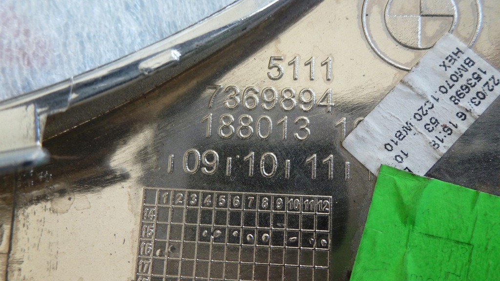 фото №6, Bmw оригінальний номер 7369894 молдинг хром