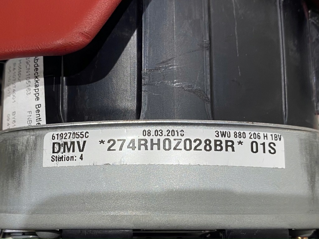 фото №6, Bentley continental gt gtc flying подушка безпеки 3w0880206