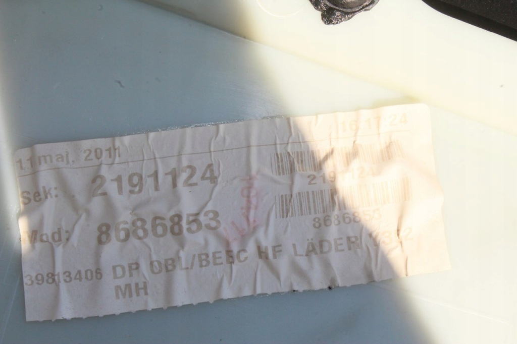 фото №11, Обшивка дверь правый перед volvo v60 kombi toffi