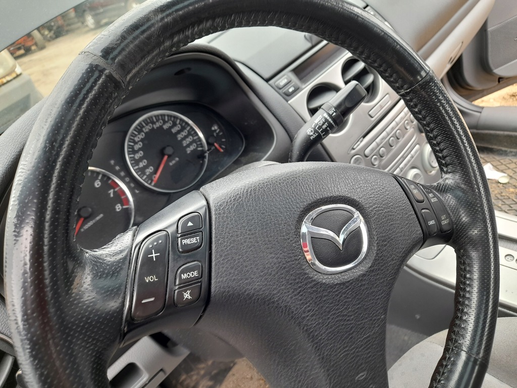 фото №8, Mazda 6 воздуховод кожа multi многофункциональный трёхспицевая подушка безопасности водителя