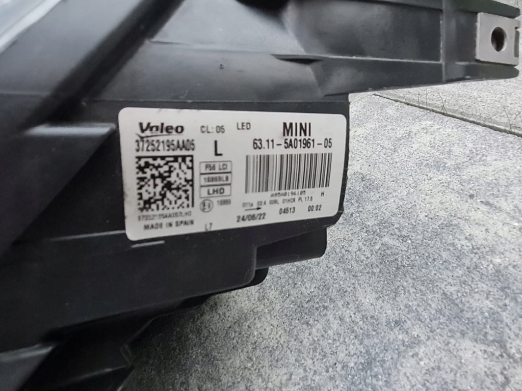 Mini f56 f55 f54 рестайлінг  lci фари перед full led 5a01961-05 5a01962-05 чорні в Україні