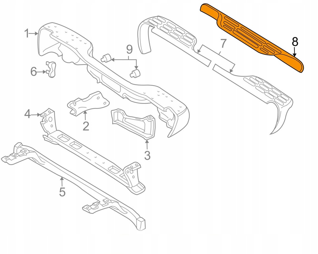 фото №12, Tahoe suburban 00-06r накладка бампера молдинг