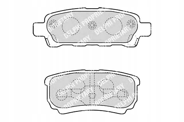 фото №1, Delphi комплект гальмівних колодок ham. задня chrysler 200, sebr