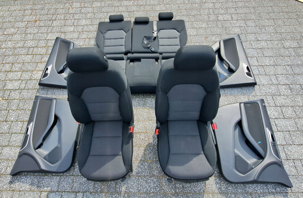 фото №1, Mercedes w246 сиденья с подогревом заднее сиденье обшивки комплект