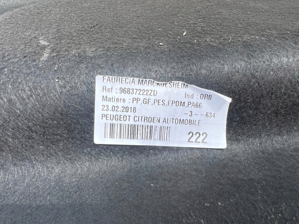 фото №4, Полиця багажника citroen ds3